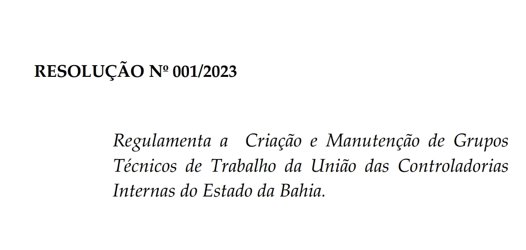 UCIB Anuncia Criação de Grupos Técnicos para Fortalecer Controle Interno Governamental na Bahia